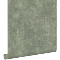 TAPETE Betonoptik 50 x 900 cm - Grün, Papier (50/900cm) - ESTAhome