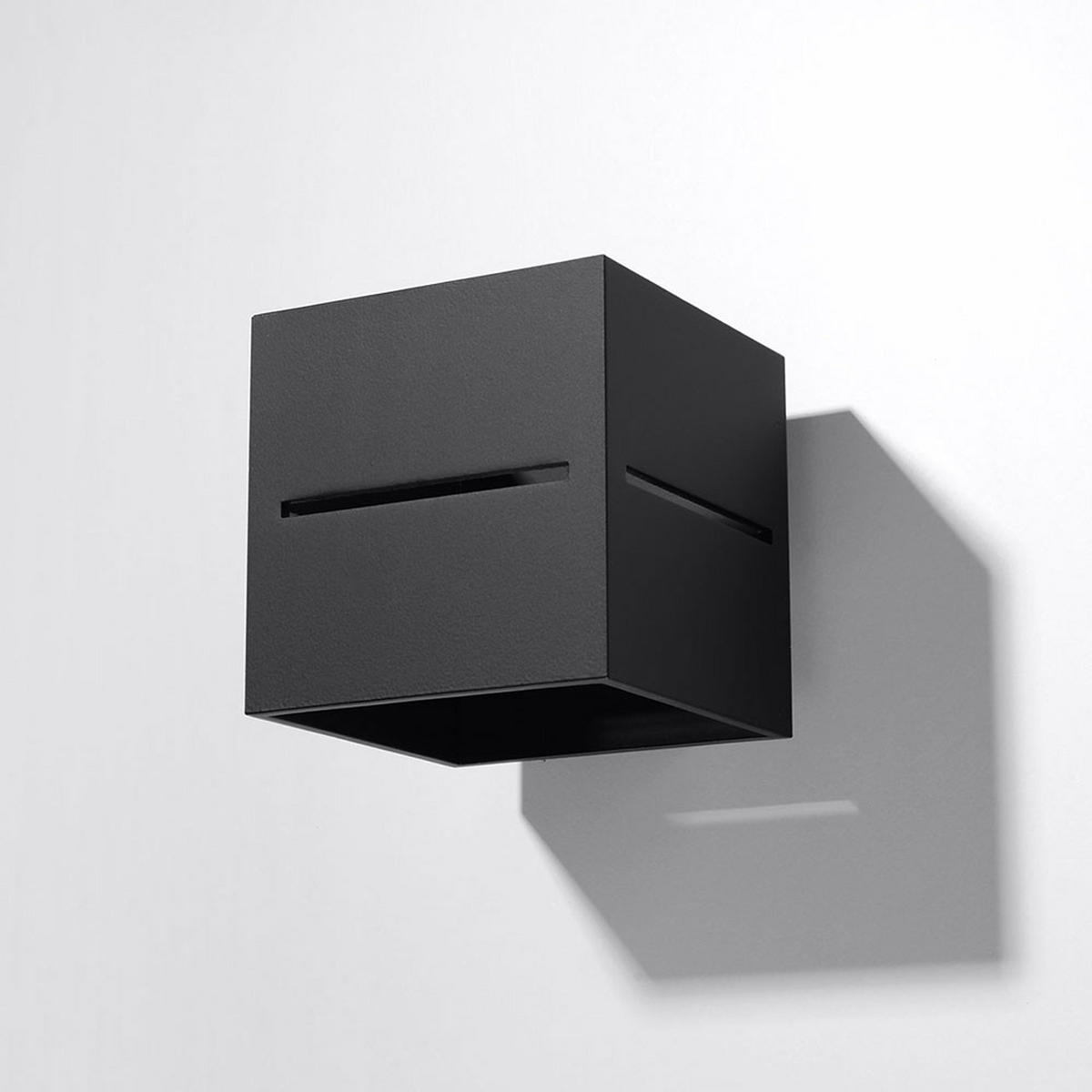 WANDLEUCHTE Aluminium Schwarz UP DOWN - Schwarz, Metall (10/30/12cm)