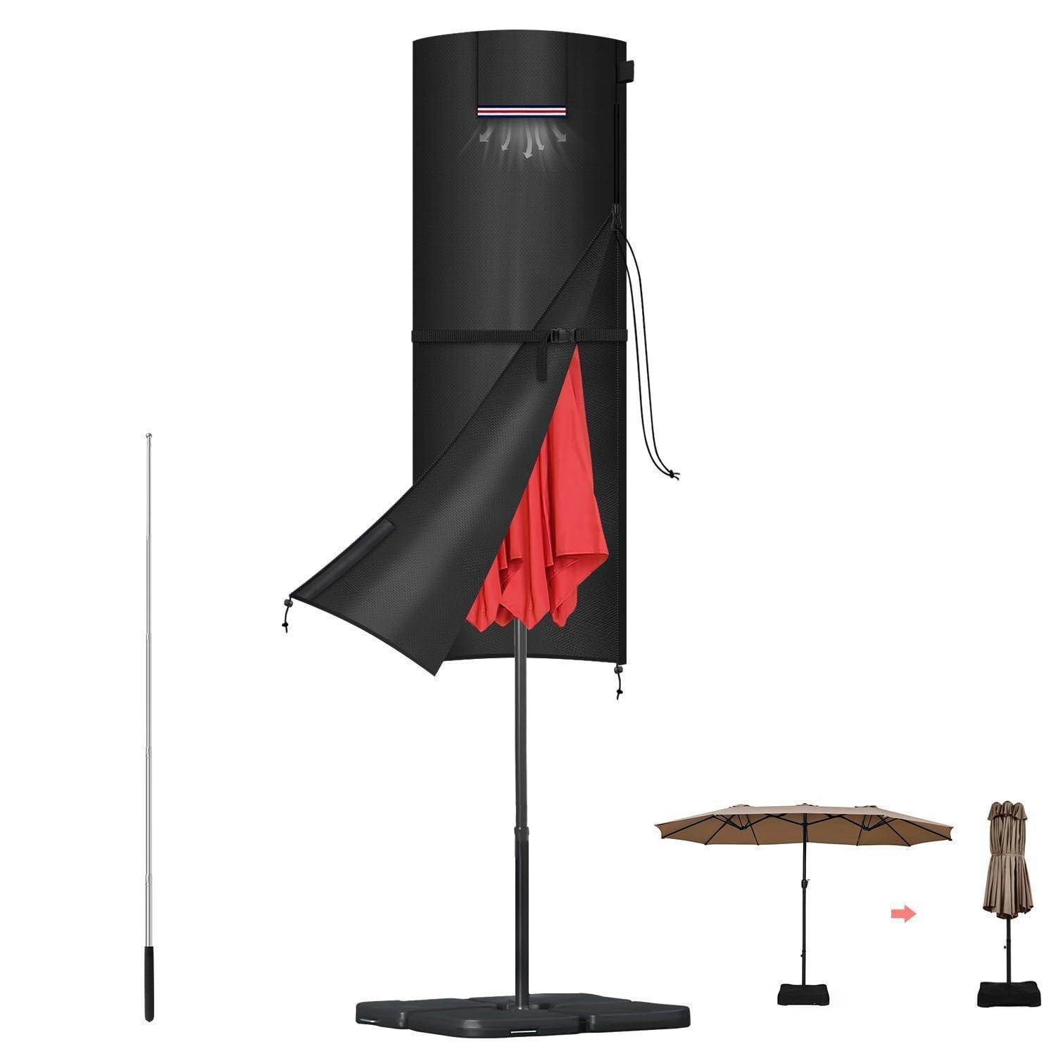 SONNENSCHIRM Schutzhülle Wasserdicht 160 cm - Schwarz, Kunststoff (1/1/1cm)