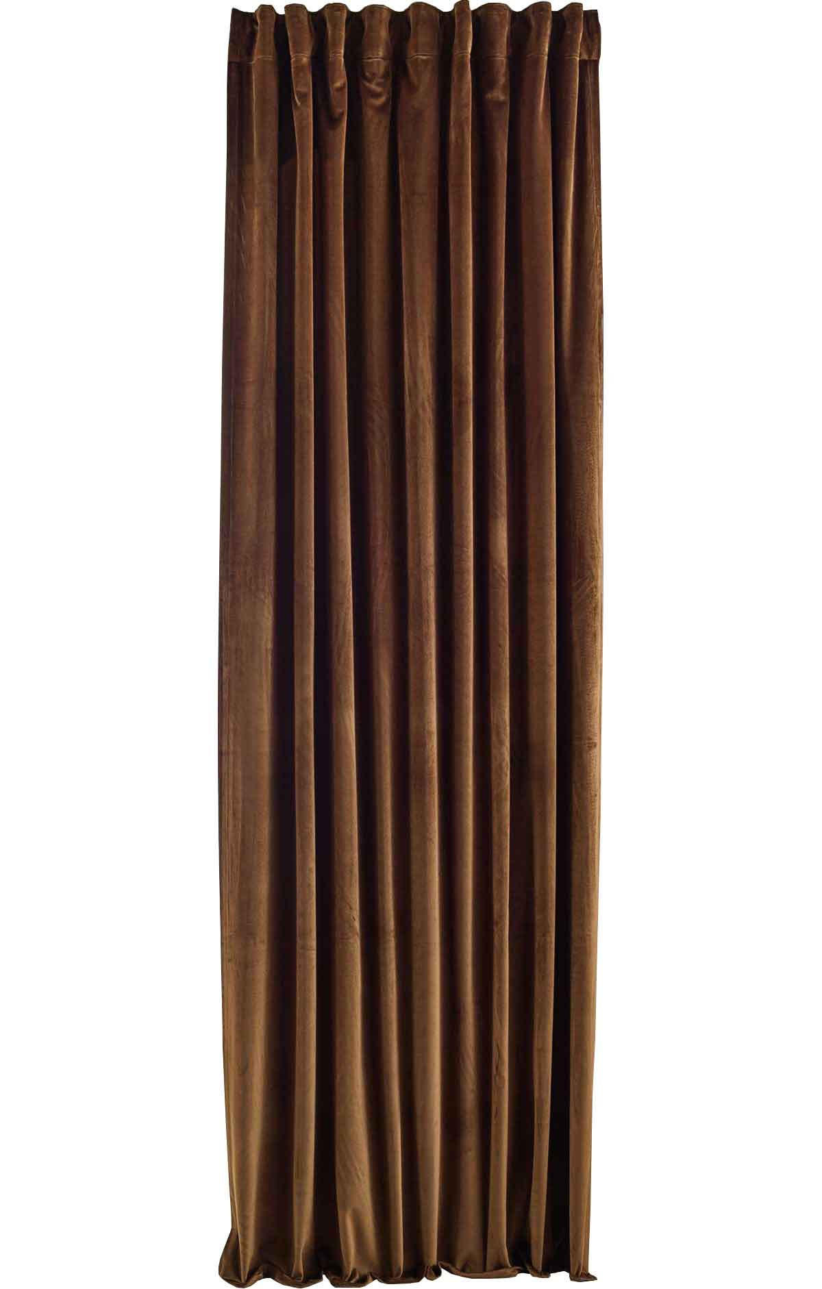 VORHANG MILANO HxB 280x135 cm Taupe - Taupe, Textil (135/280cm) - Gardinenbox