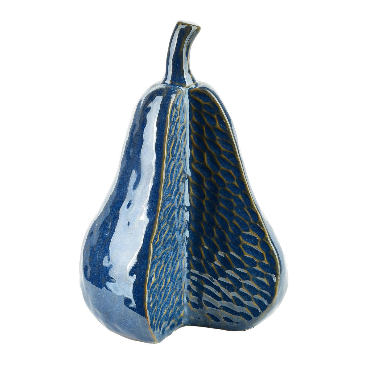 DEKO-FIGUR Saggio Dunkelblau 13.5/12/21 cm Kermik - Blau, Keramik (12/21/13.5cm) - Mondex