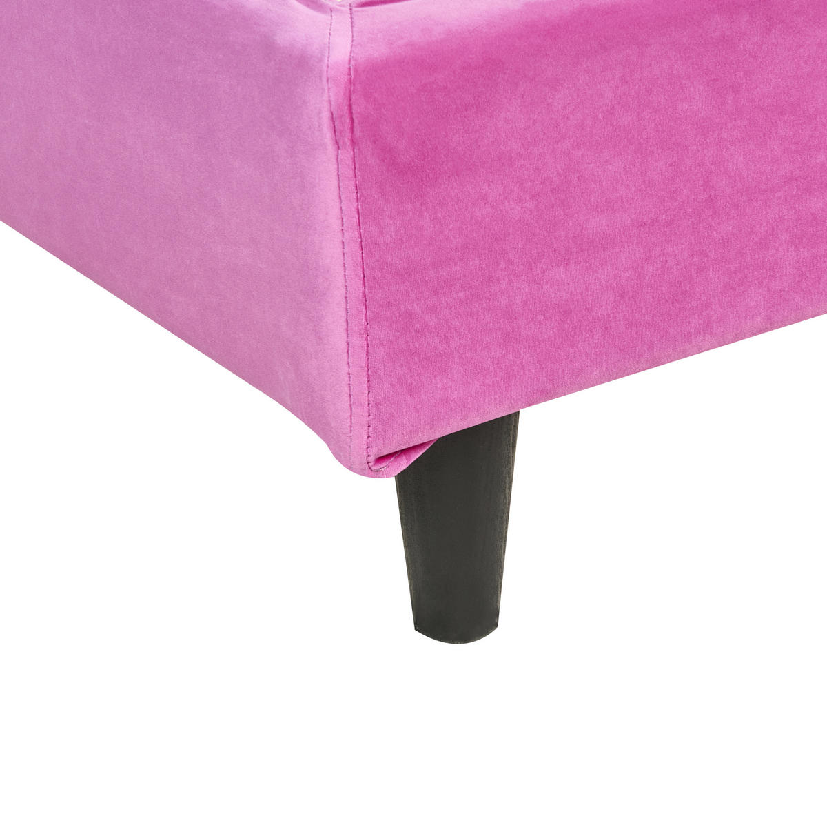 POLSTERBETT 90/200 cm Fuchsia Fitou - Lila/Magenta, Textil (90/200cm) - Beliani