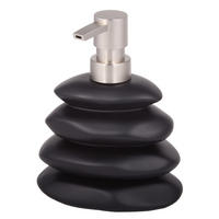 SEIFENSPENDER Harmony - Schwarz, Kunststoff (12/13/12cm) - Sanilo