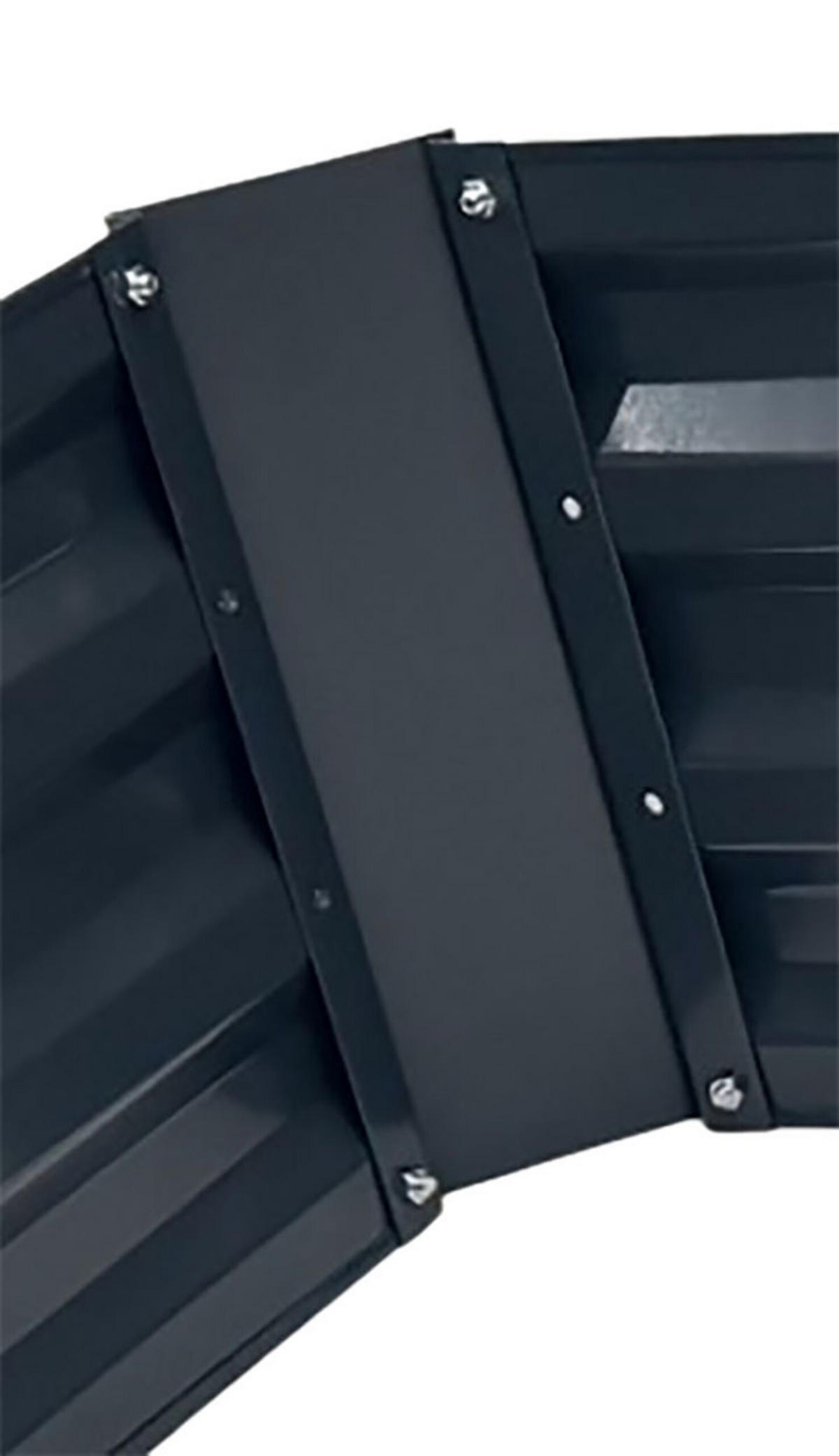 HOCHBEET - Anthrazit, Metall (120/30/90cm) - Relaxdays