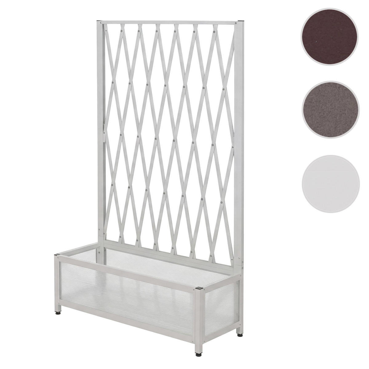 RANKGITTER Weiß - Weiß, Metall (90/152/35cm) - MCW