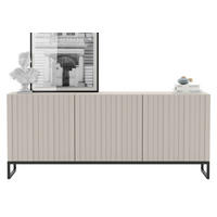 KOMMODE Elpis 3D Kaschmir Matt mit metallrahmen Glamour 168 cm - Kaschmir, Holzwerkstoff (168/72/36.5cm) - Meble Lindner