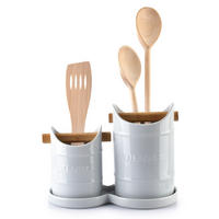 KÜCHENHELFERSET Modern Life Grau 24.5/13/18 cm Keramik - Grau, Keramik - Mondex