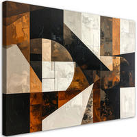 LEINWANDBILD 3D und geometrisch 120x80cm - Braun, Textil (120/80cm) - Feeby