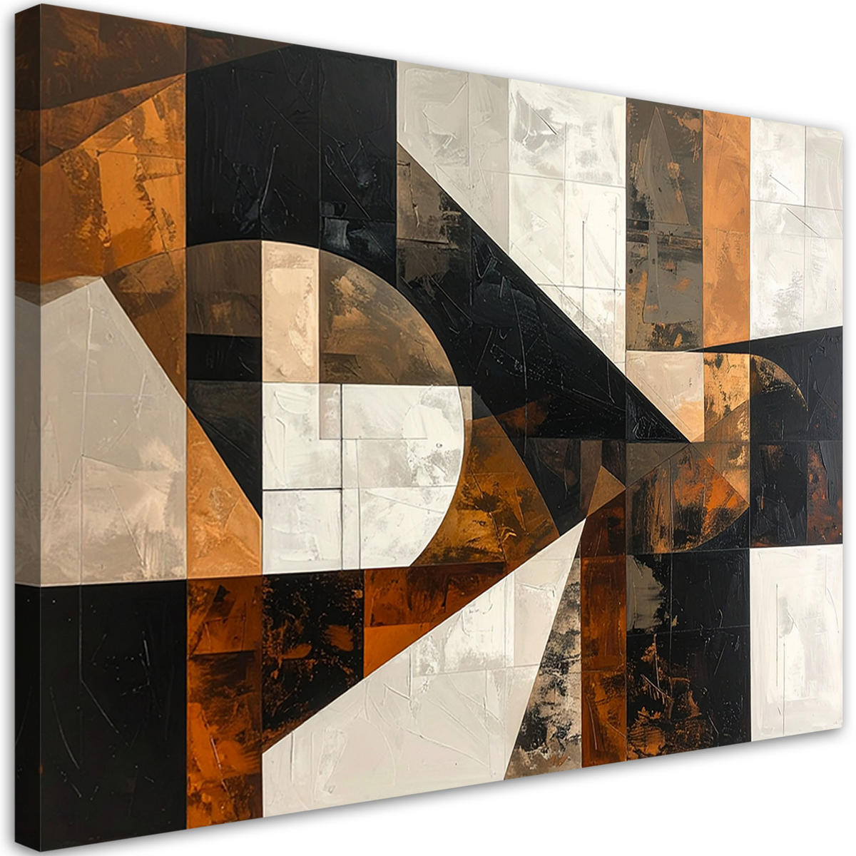 LEINWANDBILD 3D und geometrisch 120x80cm - Braun, Textil (120/80cm) - Feeby