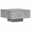 COUCHTISCH Betongrau 60x60x31,5 cm Holzwerkstoff - Hellgrau, Holzwerkstoff (60/60/31.5cm) - furnicato