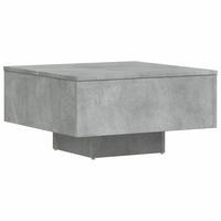 COUCHTISCH Betongrau 60x60x31,5 cm Holzwerkstoff - Hellgrau, Holzwerkstoff (60/60/31.5cm) - furnicato