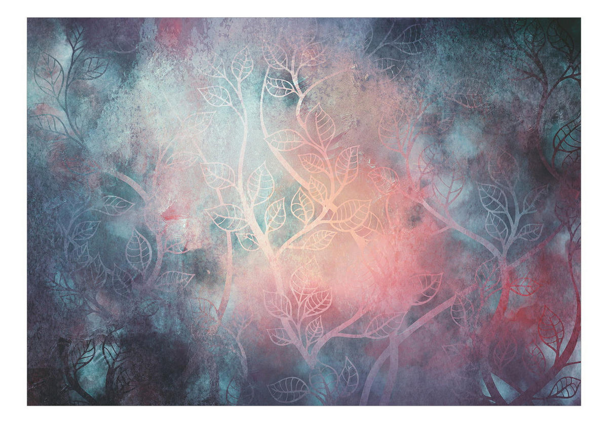 SELBSTKLEBENDE FOTOTAPETE 392/280 cm - Pink/Grün, Kunststoff/Textil (392/1cm) - KUNSTLOFT
