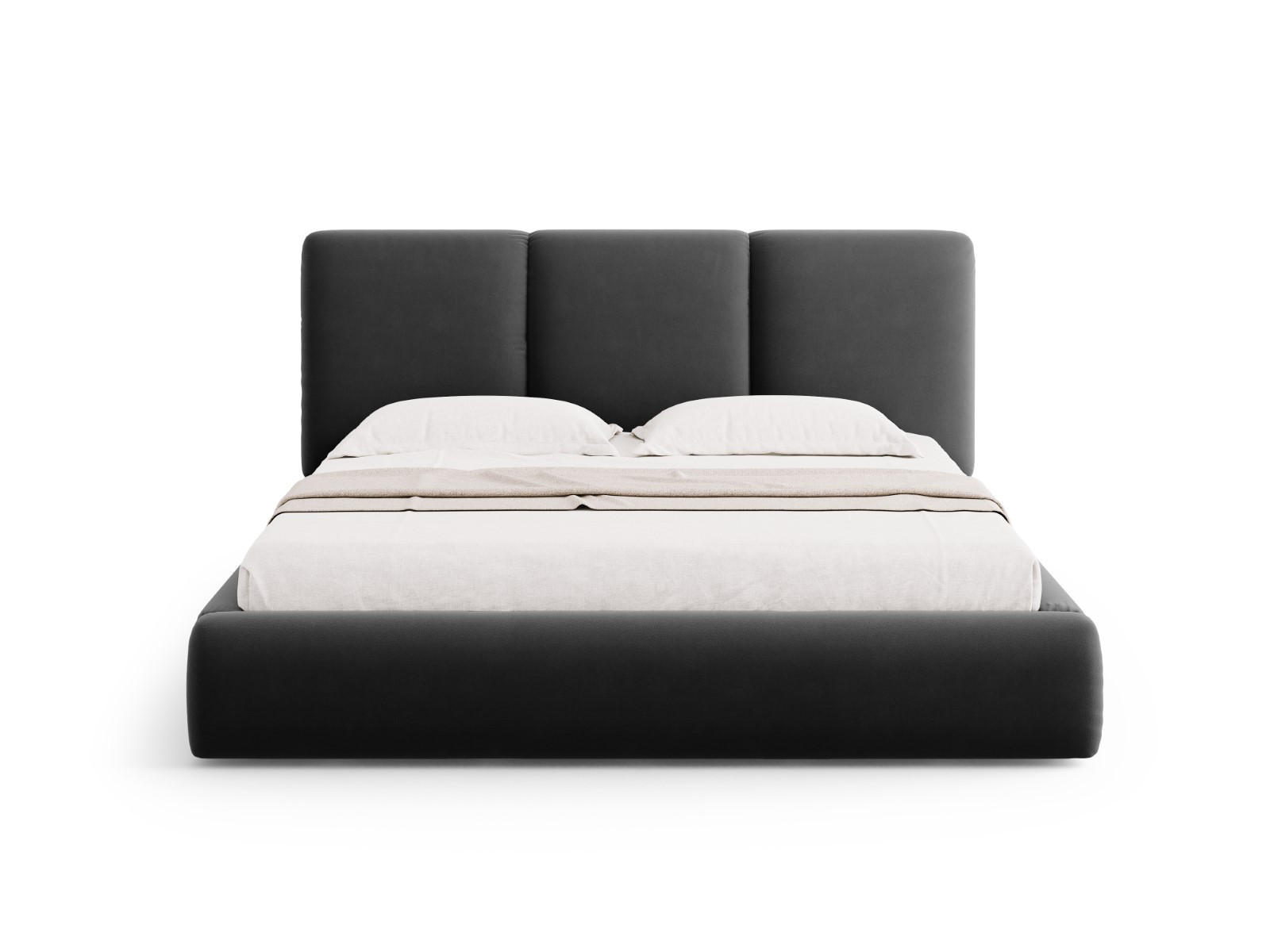 Cosmopolitan Design Bett Dunkelgrau 180x200 cm