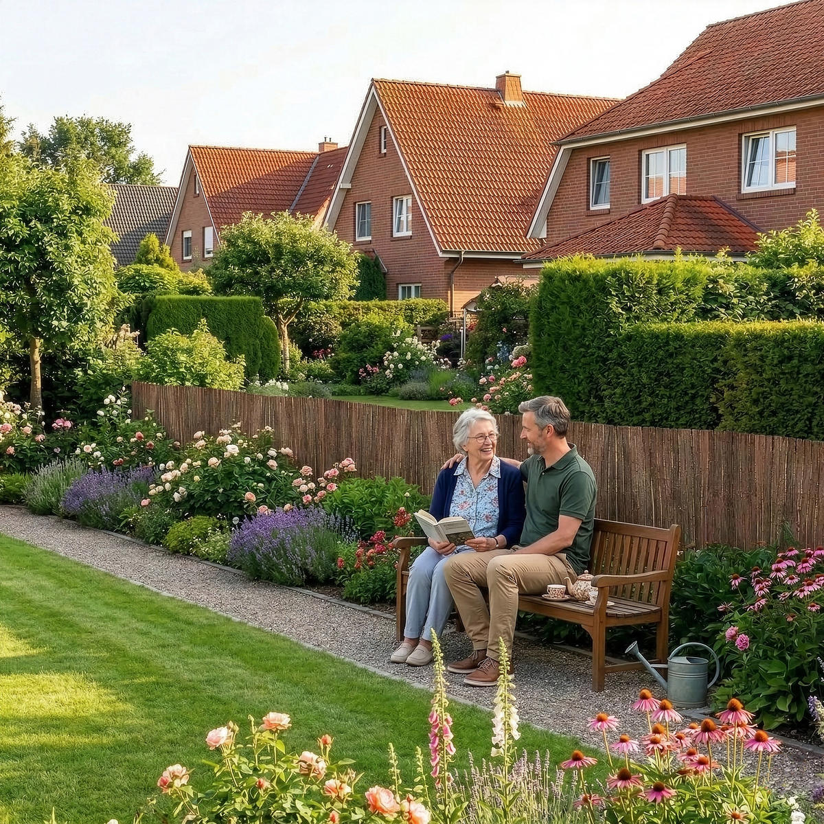 RINDENZAUN Zamora - Dunkelbraun, Naturmaterialien (300/90cm) - casa.pro