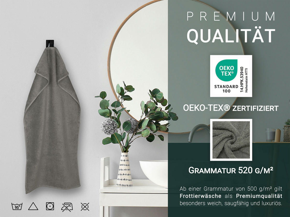 HANDTÜCHER, 6er-Set, 50x100 cm, 100% Baumwolle, Braun - Taupe, Textil (50/100cm) - Zollner