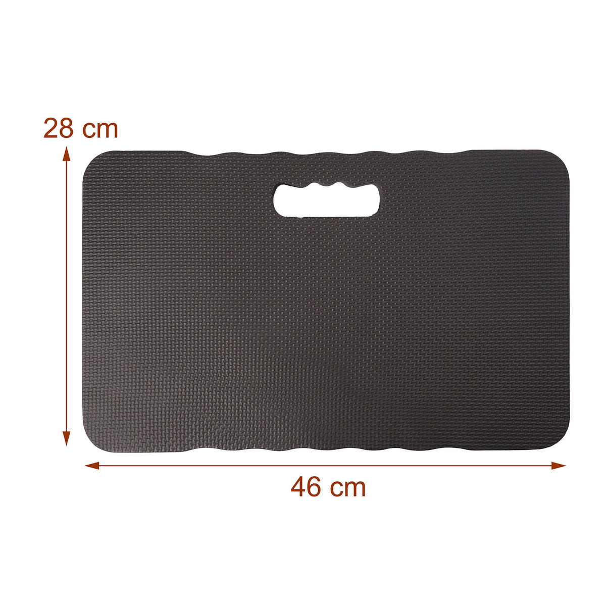 PODLOŽKY na kolená, sada 2 ks - čierna, textil (46/28cm) - Relaxdays