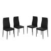 ESSZIMMERSTUHL Grand Schwarz 42.5 x 48 cm 4er Set - Schwarz, Kunststoff (42.5/96/48cm) - Vicco
