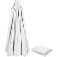 SONNENSCHIRM Ersatzbezug 200 cm Weiß UV Schutz - Weiß, Textil (200/200cm)