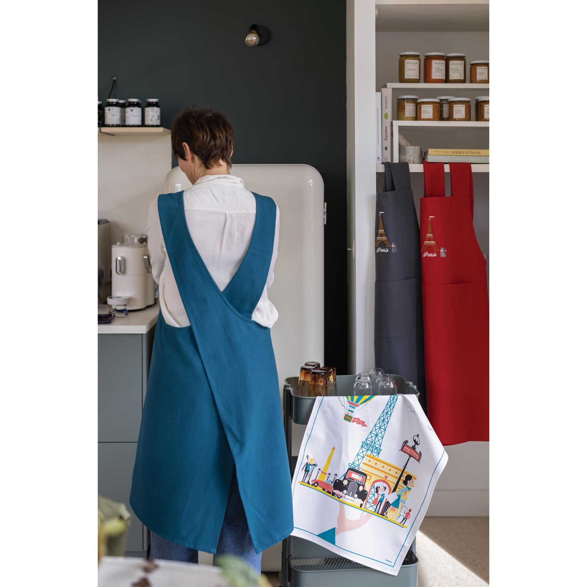GESCHIRRTUCH Paris Plateau weiß 48 x 72 cm - Weiß, Textil (48/72cm) - Winkler