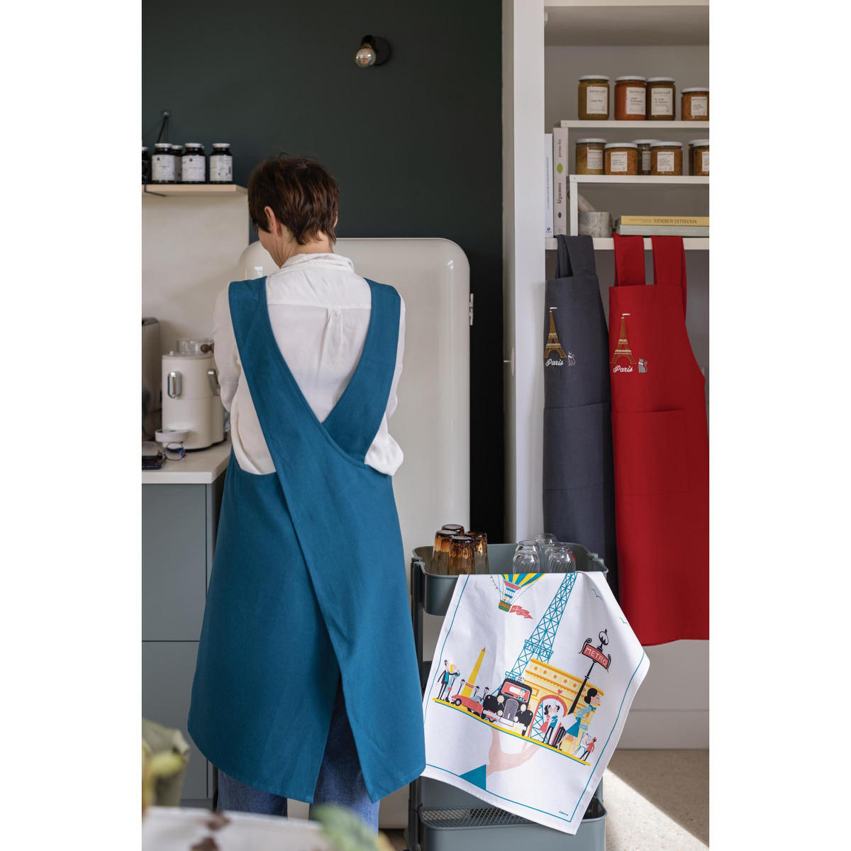 GESCHIRRTUCH Paris Plateau weiß 48 x 72 cm - Weiß, Textil (48/72cm) - Winkler