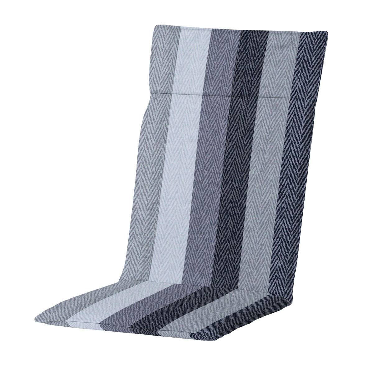 GARTENSTUHLKISSEN Victoria 120/50 cm 4er-Set - Grau, Textil (50/8/120cm) - Madison