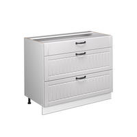 KUCHYNSKÁ SPODNÁ SKRINKA Fame-Line, Biely vidiecky dom/biely, 100 cm bez pracovnej dosky - biela, kompozitné drevo (100/82/51.6cm) - Vicco