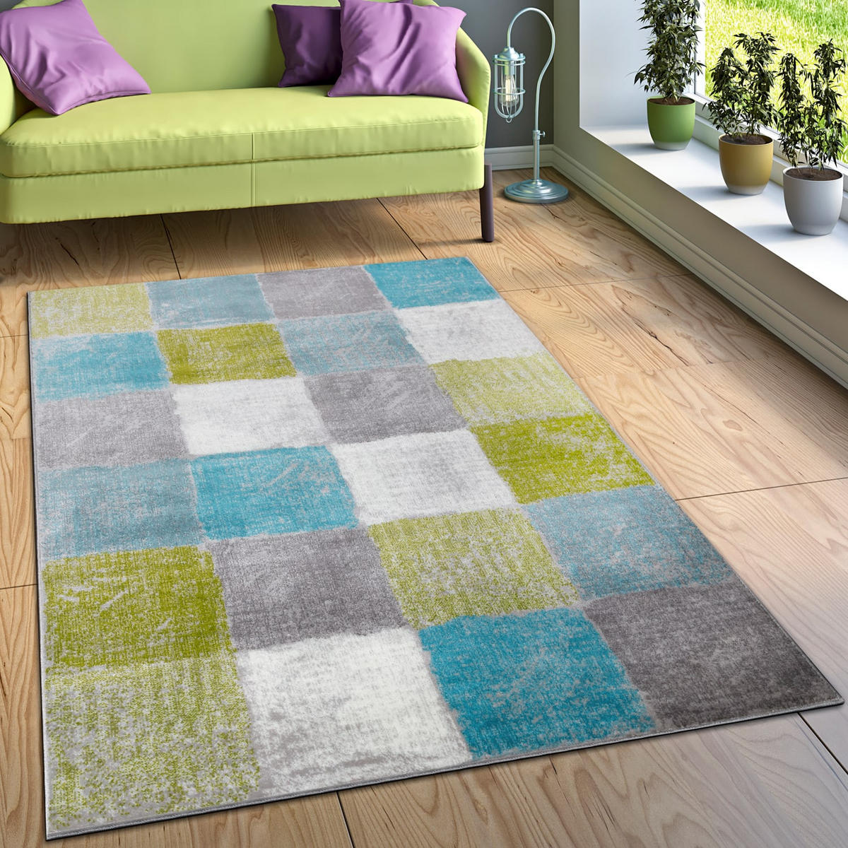 KURZFLORTEPPICH 60/100 cm Metro 155 - Multicolor, Kunststoff (60/100cm) - Paco Home