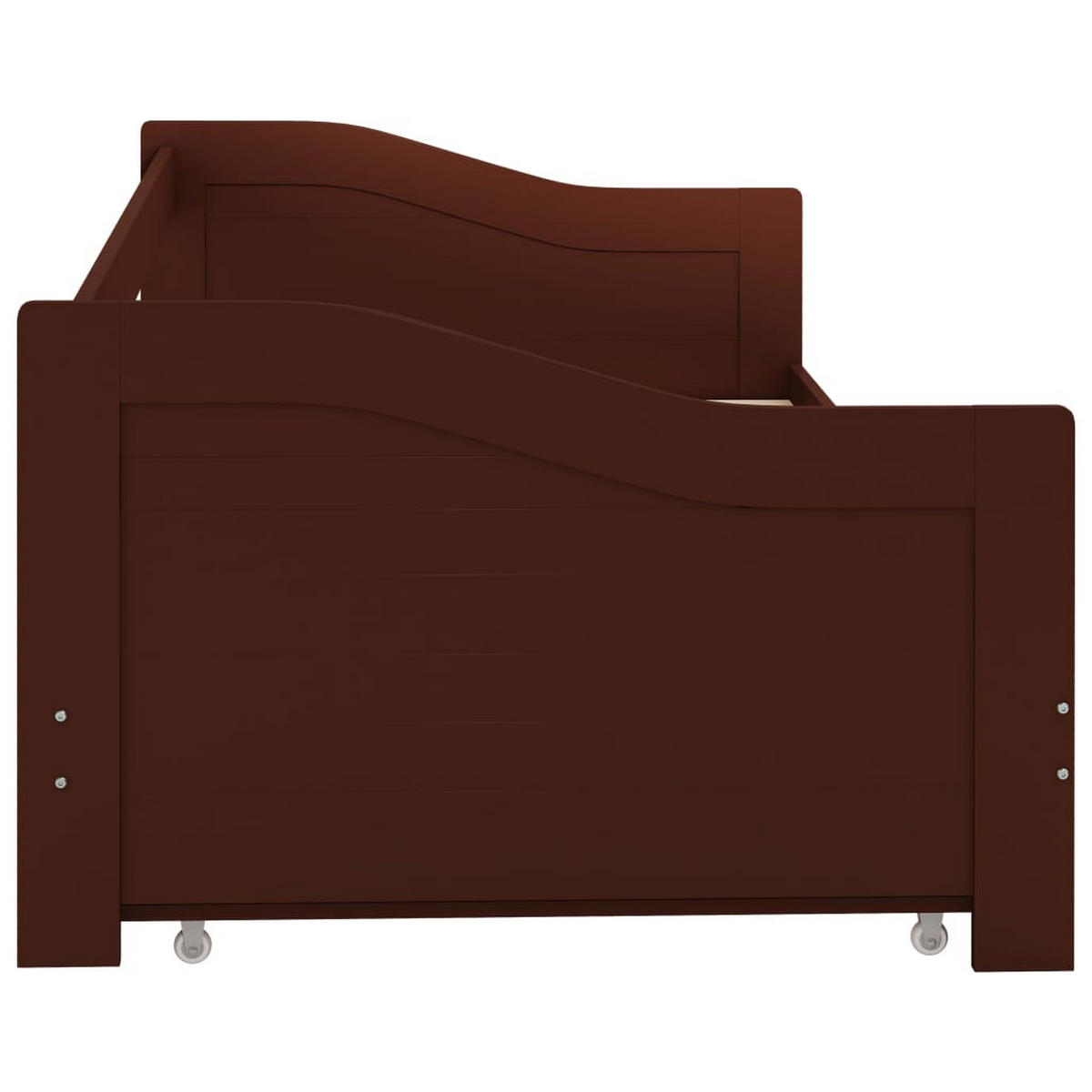 BETT Grove 97.5/205 cm - Braun, Holzwerkstoff (90/200cm) - Nettlife