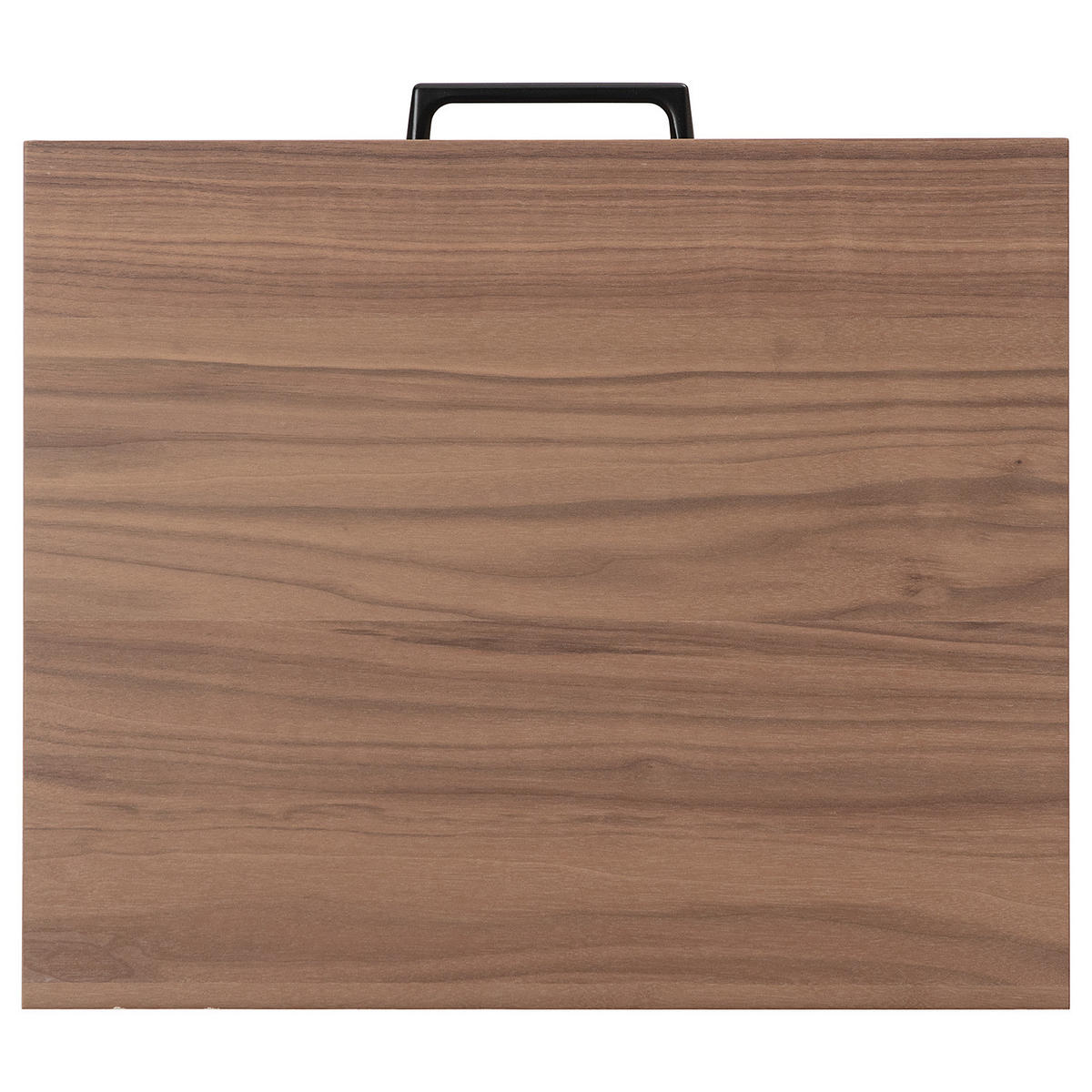 NACHTKOMMODE - Holzwerkstoff / Metall - Schwarz/Braun, Holzwerkstoff/Metall (48/55/40cm) - home24