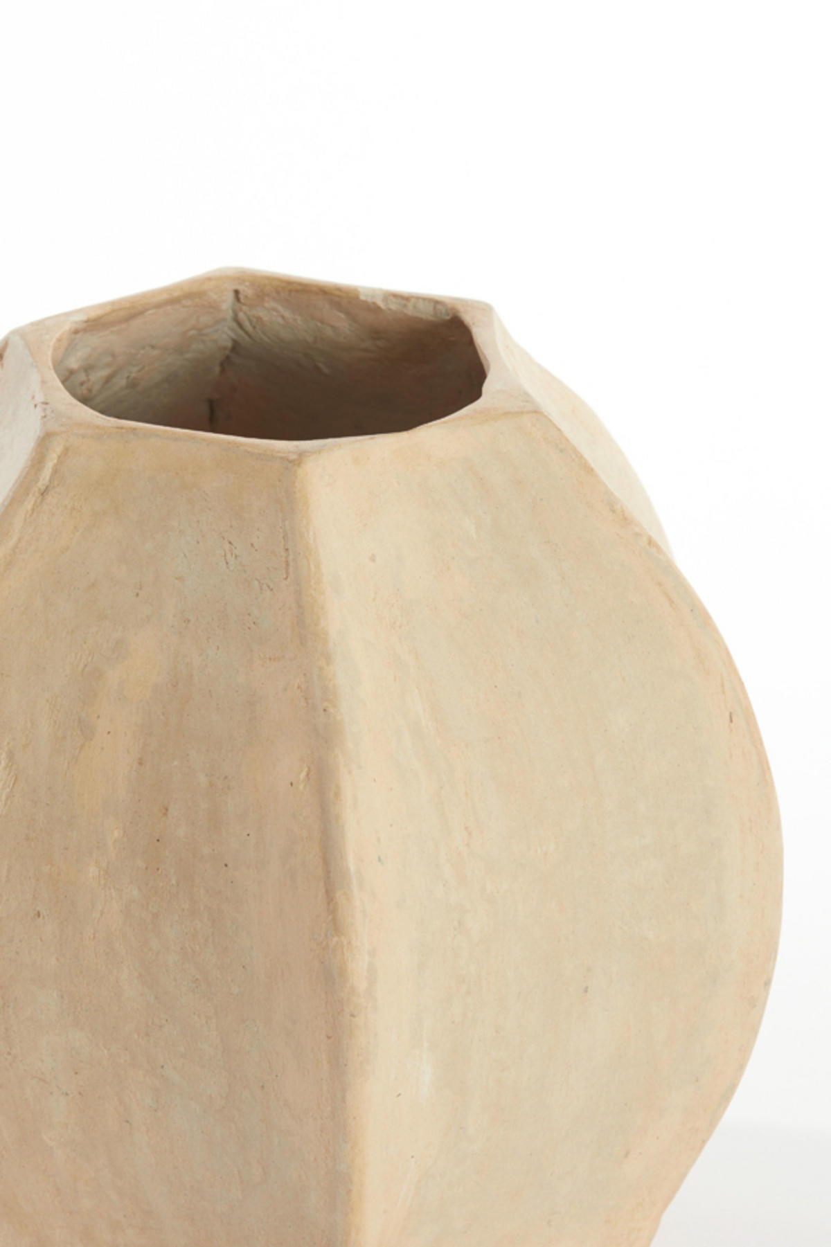 VASE Melis Weiß Ø23,5/21,5 cm - Weiß, Papier (21.5cm) - Light & Living