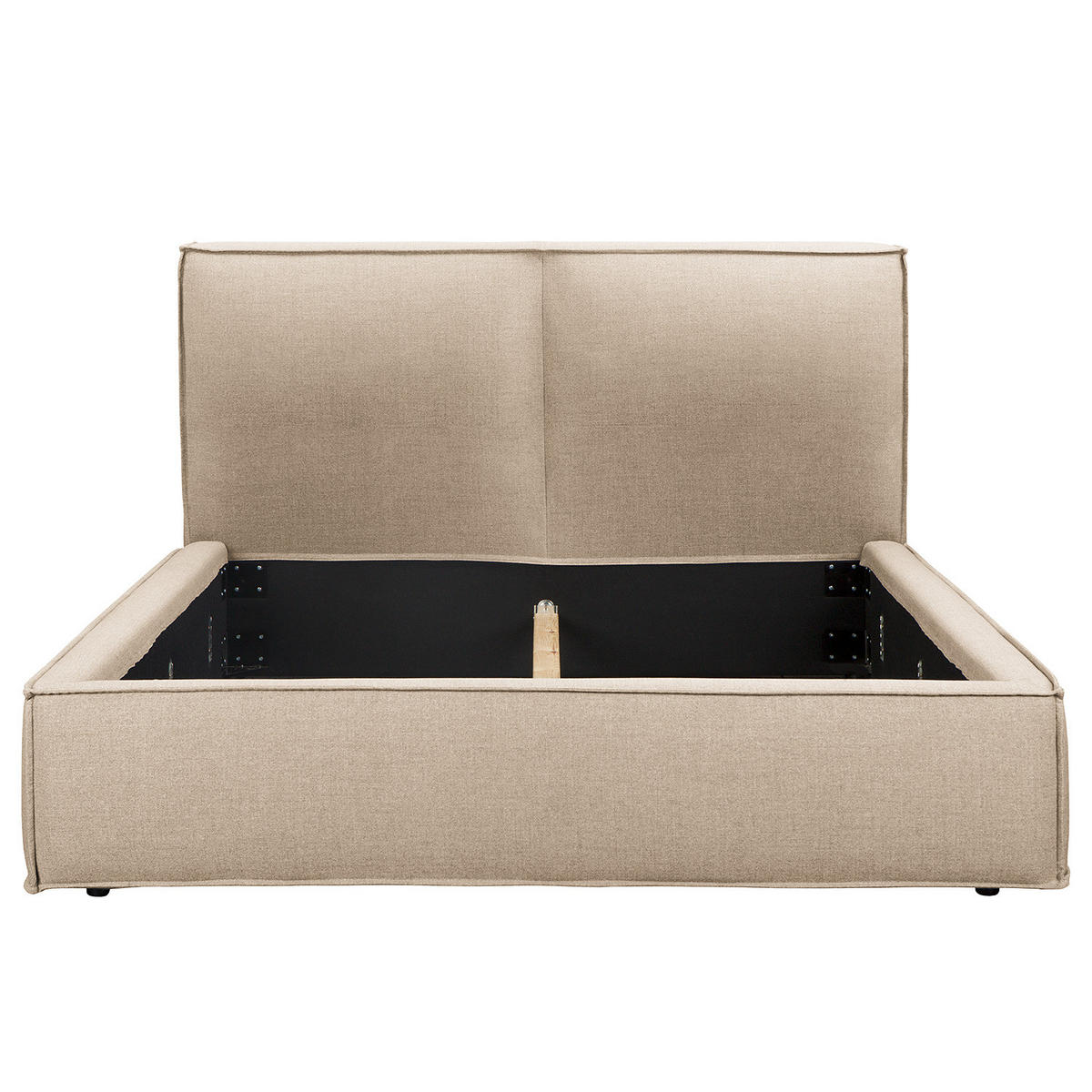 POLSTERBETT - Beige, Textil (200/200cm) - home24