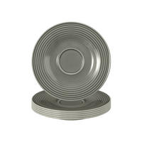 UNTERTASSEN Beat Color Glaze Perlgrau ø 13,7 cm 6er Set - Grau, Keramik (13.7cm) - Seltmann Weiden