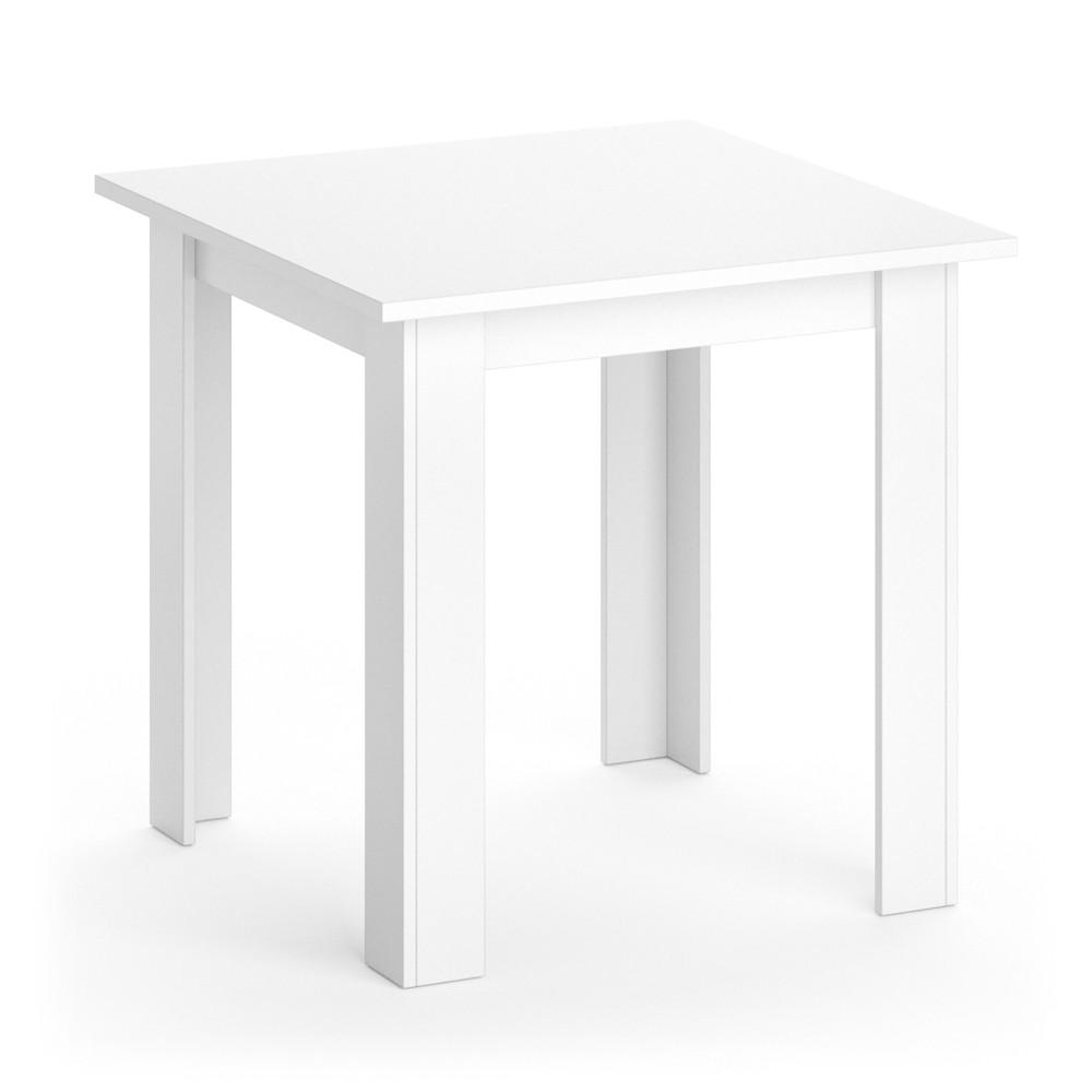 ESSTISCH Karlos Weiß 80 x 80 cm - Weiß, Holzwerkstoff (80/80/76.6cm) - Vicco