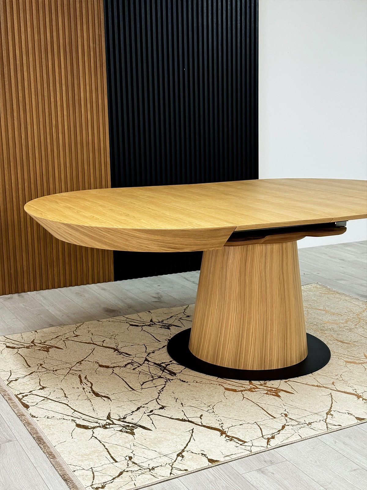 ESSTISCH BASALT Ausziehbar 120 - 220 / 120 x 76 cm - Eichefarben, Holz (120/120/76cm) - MASSENO
