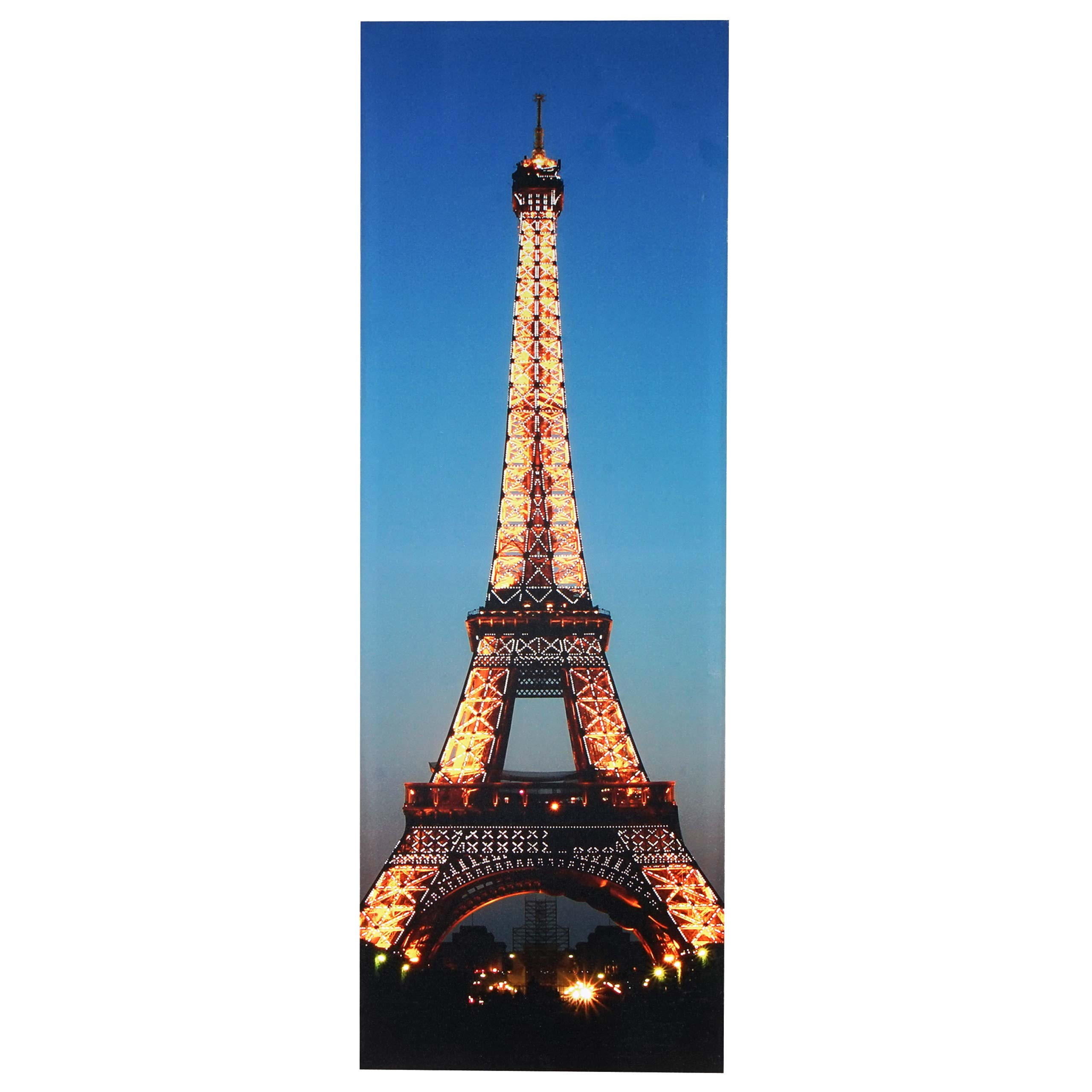 LED-BILD MIT TIMER EIFFELTURM Mehrfarbig - Multicolor, Holz (35/100cm) - Jamb