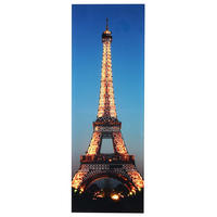 LED-BILD MIT TIMER EIFFELTURM Mehrfarbig - Multicolor, Holz (35/100cm) - Jamb