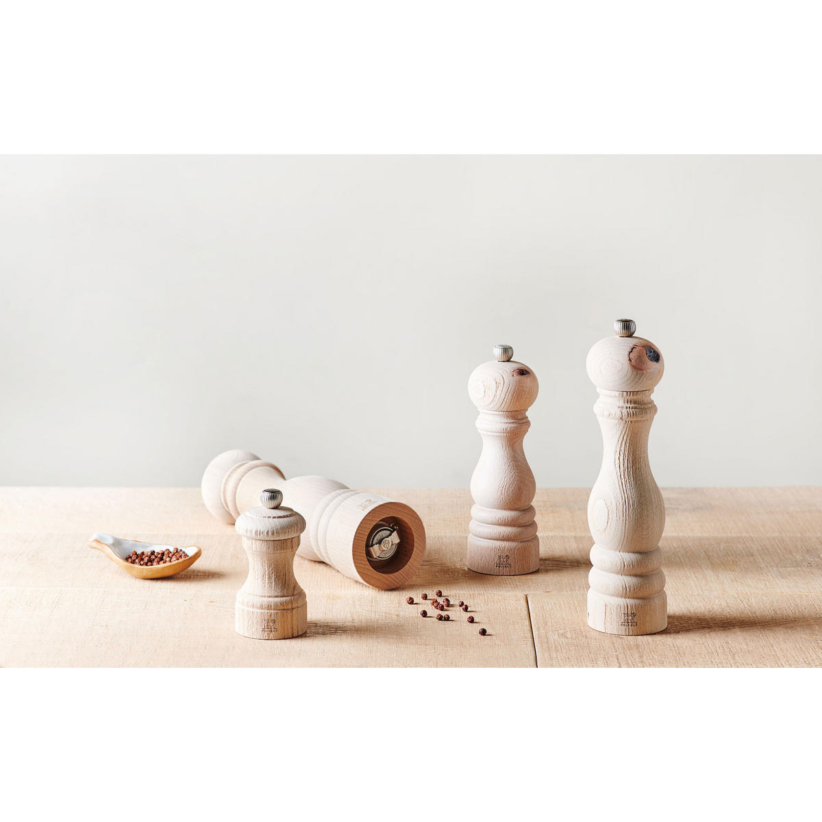 PFEFFERMÜHLE Bistro Nature 10cm Buchenholz Stahlmahlwerk - Braun, Holz (5.3/10/5.3cm) - PEUGEOT