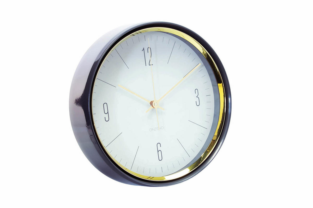 WANDUHR Design Weiß 33/33 cm - Weiß, Glas (32.7/32.7/5cm) - ONZENO