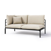 GARTEN-CHAISELONGUE Worcully Beige/Schwarz - Beige, Textil (147/80/80cm) - Selsey