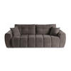 SOFA Futu Dunkelbraun, mit Schlaffunktion - Dunkelbraun, Holzwerkstoff (263/93/105cm) - Bettso