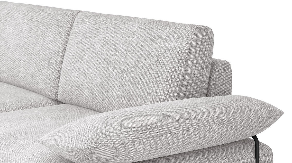 SOFA LORI 3-Sitzer, creme - Creme/Schwarz, Holzwerkstoff/Textil (245/87/96cm) - Courtois Laville