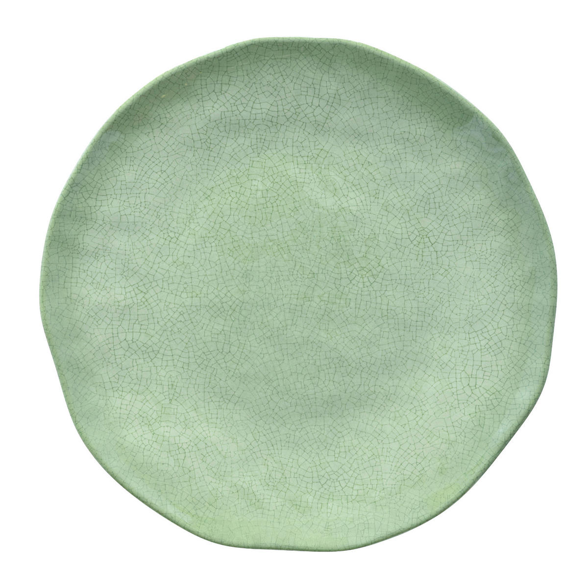 TELLER flach Ø 27 cm Atmosfera grün Set mit 2 Stück - Salbeigrün, Kunststoff (27cm) - Rose & Tulipani