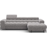 ECKSOFA FELRO mit Schlaffunktion, Bettkasten & verstellbaren Kopfstützen – Modernes Premium-Ecksofa in L-Form - Grau, Kunststoff (181/285cm) - Wohnideebilder
