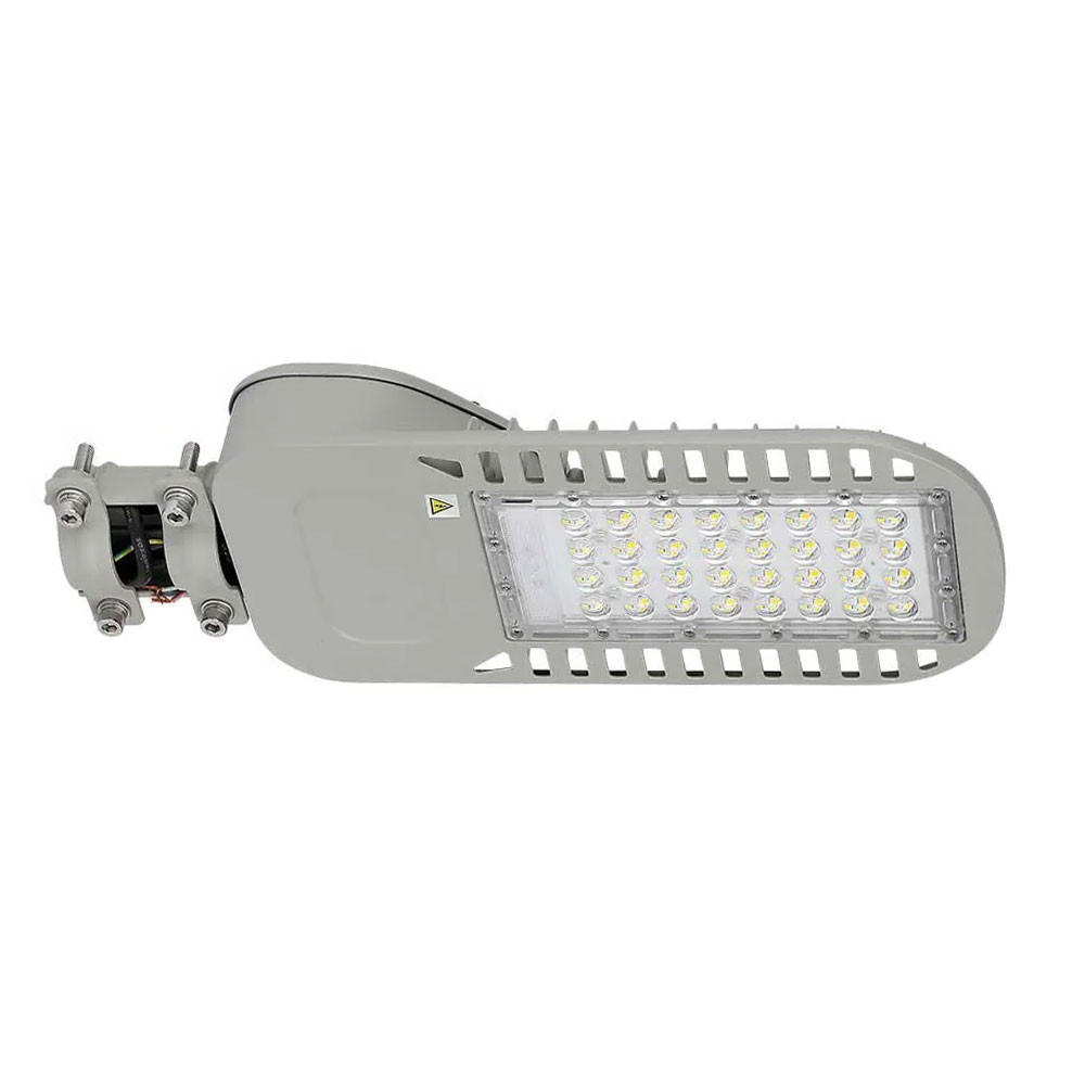 LED STRAHLER Aluminium Grau Slim - Grau, Metall (6.3/16.9/43.4cm)
