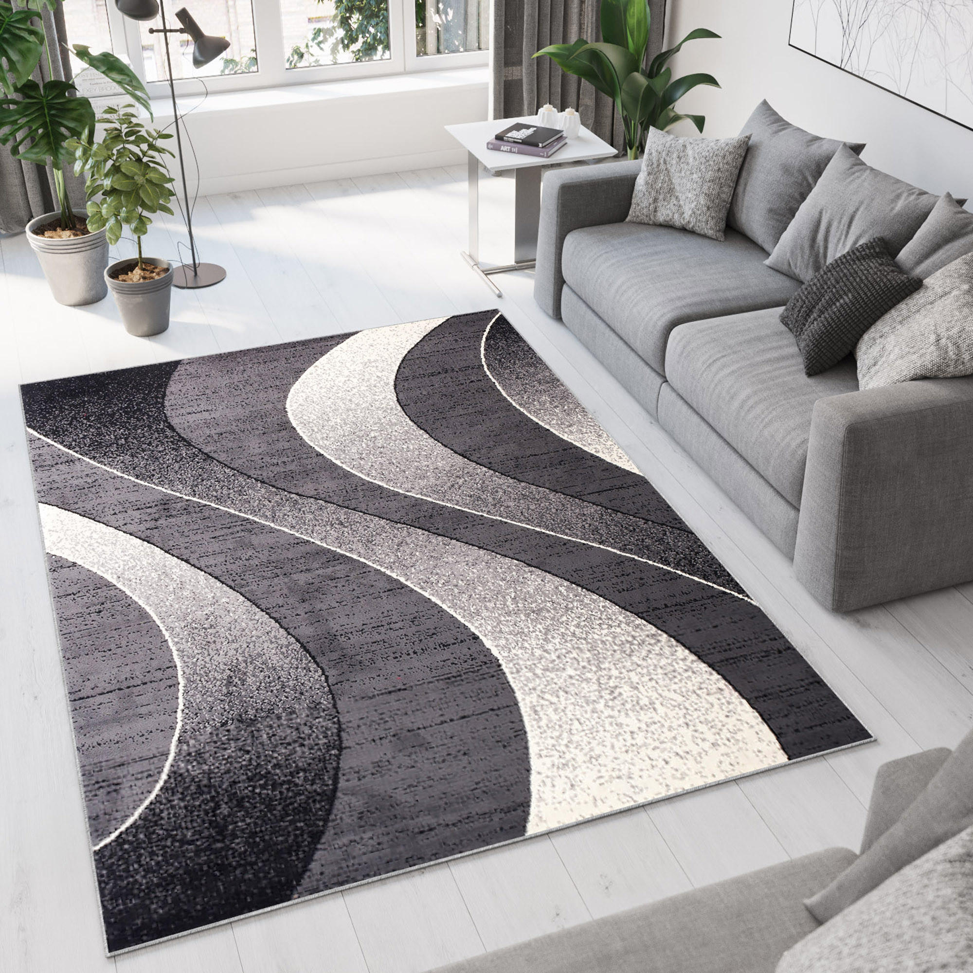 TEPPICH DREAM Dunkelgrau 120/170 cm - Dunkelgrau, Textil (120/170cm) - Tapiso