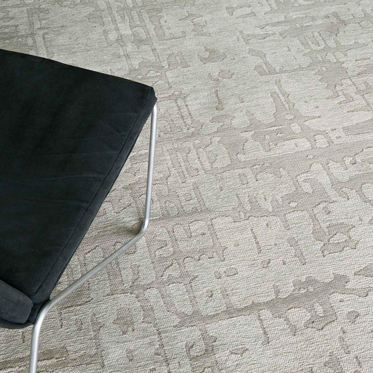 TEPPICH Dry Beige Structures Baobab 240/240 cm - Beige, Kunststoff/Textil (240/240cm) - Louis De Poortere