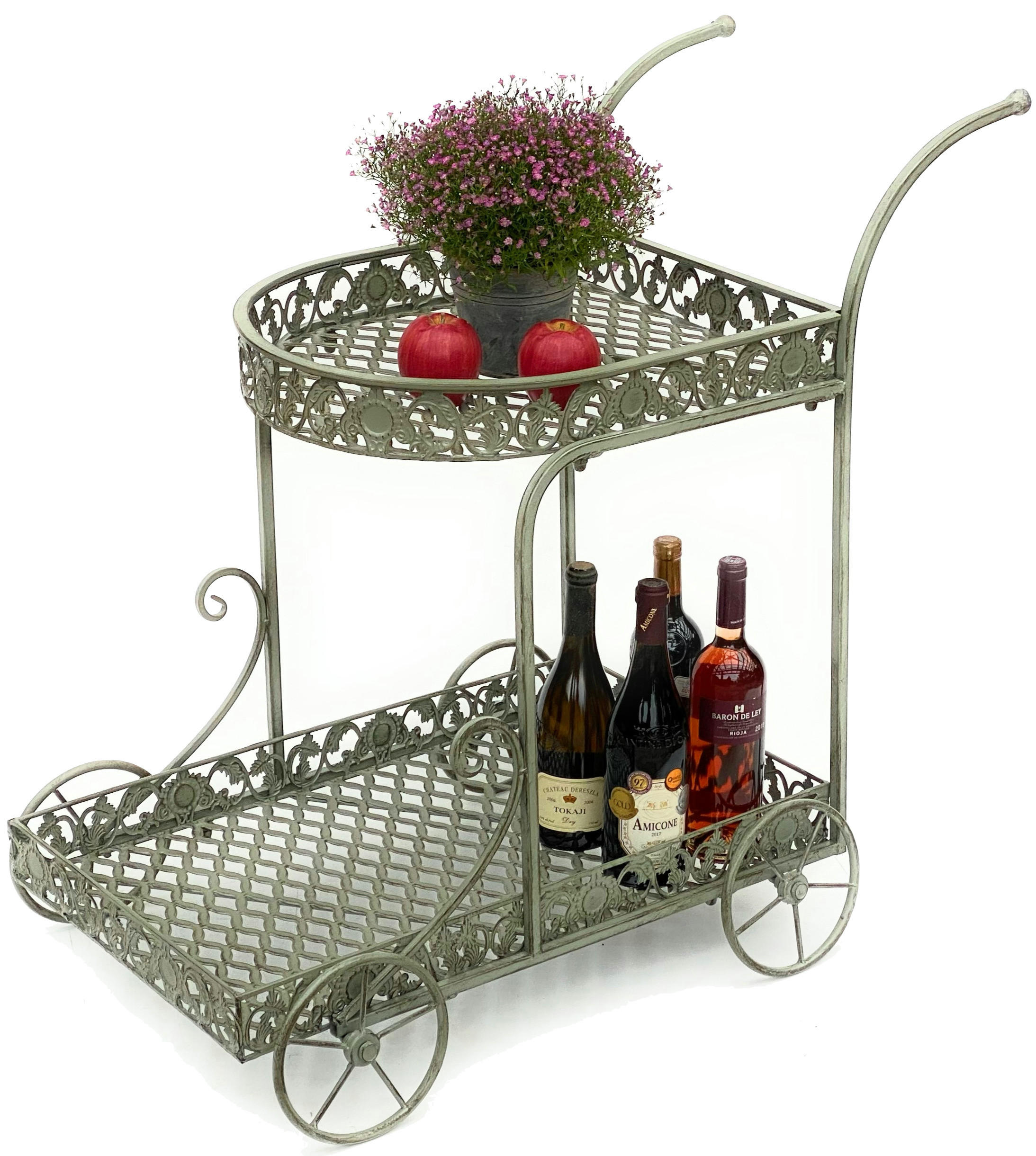 DanDiBo Servierwagen Braun 50x84x18 cm