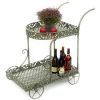 SERVIERWAGEN Metall Küchenwagen 70 cm 93979 - Braun, Metall (50/84/18cm) - DanDiBo