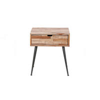 NACHTTISCH TICAR Holz Teakholz - Braun, Holz (45/50/35cm) - KAWOLA