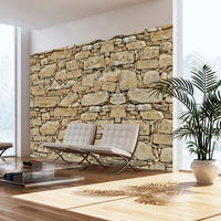 VLIESTAPETE Beige 250/175 cm - Schwarz/Braun, Textil (250/1cm) - KUNSTLOFT